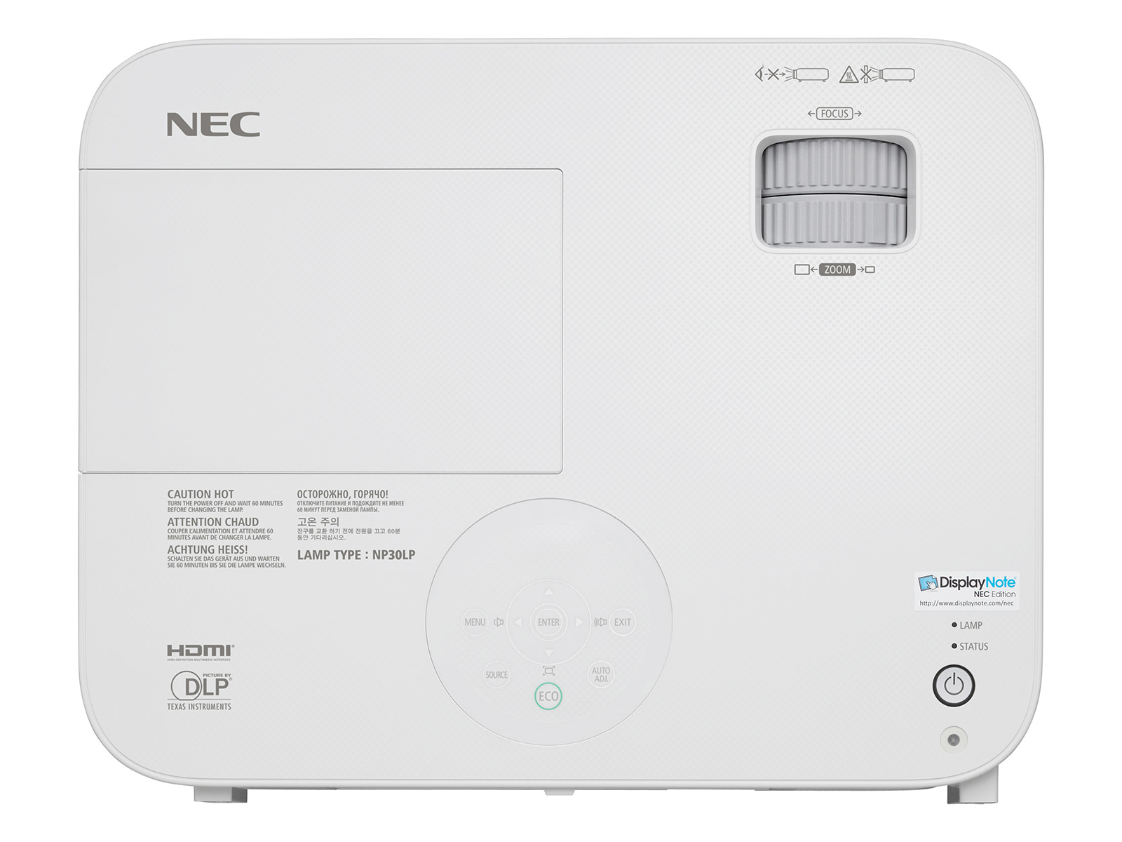 NEC M362W Standard throw projector 3600 ANSI lumens WXGA (1280x800) 3D White – image 5