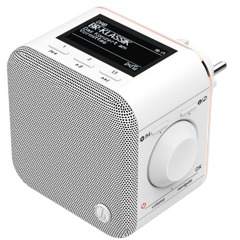 Hama DR40BT-PlugIn Portable Analog & digital White