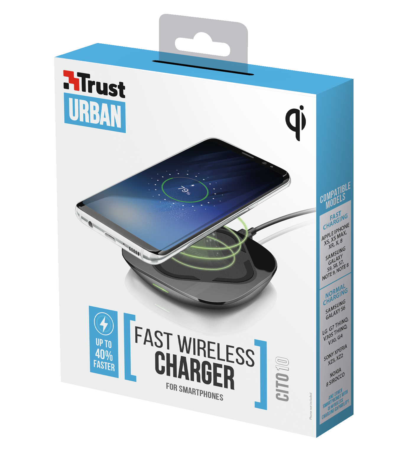 Trust Cito10 Smartphone Black USB Wireless charging Fast charging Indoor – image 7