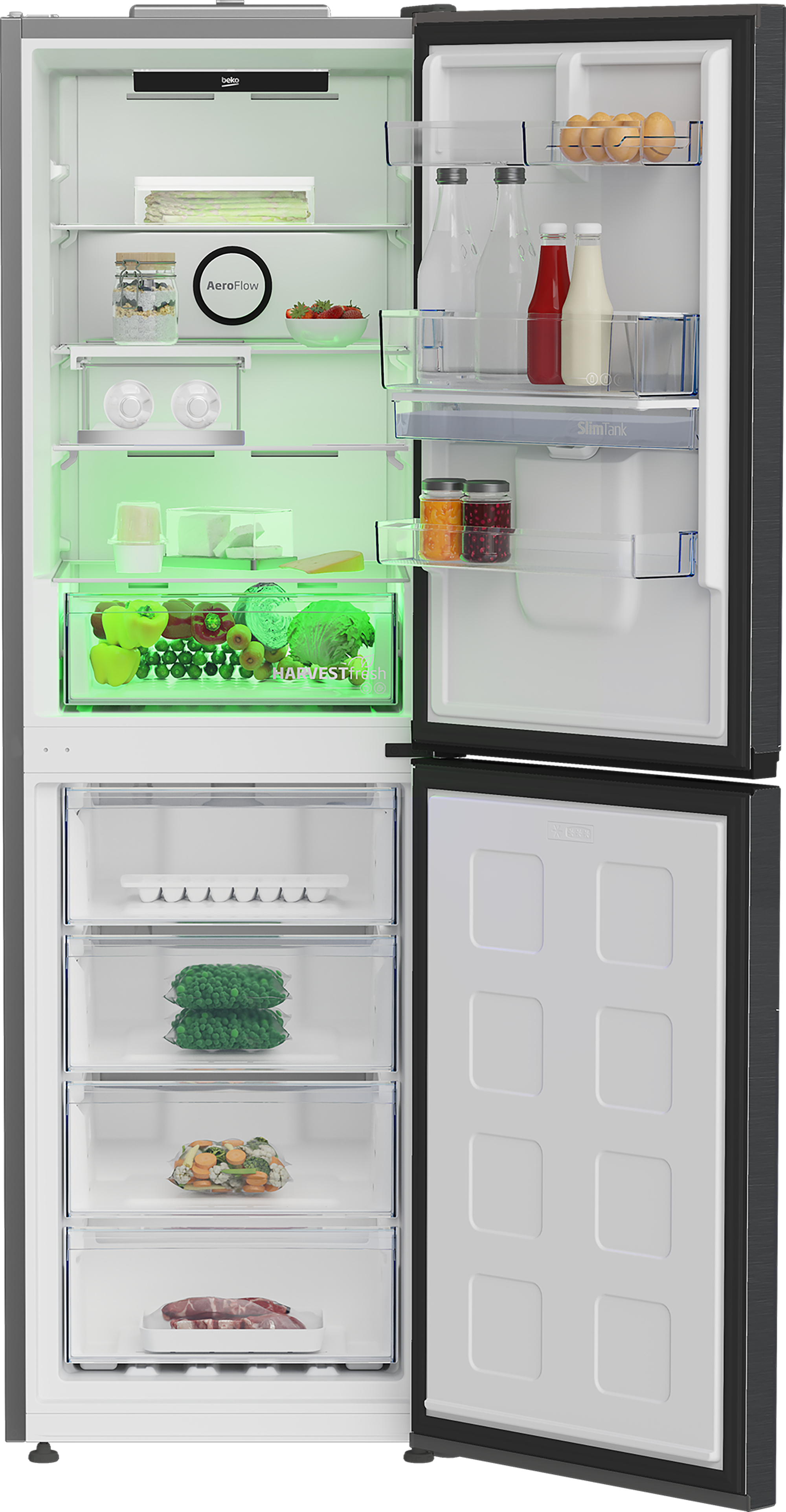 Beko CNG5692DVPZ Frost Free Combi Fridge Freezer with HarvestFreshTM Technology – image 3