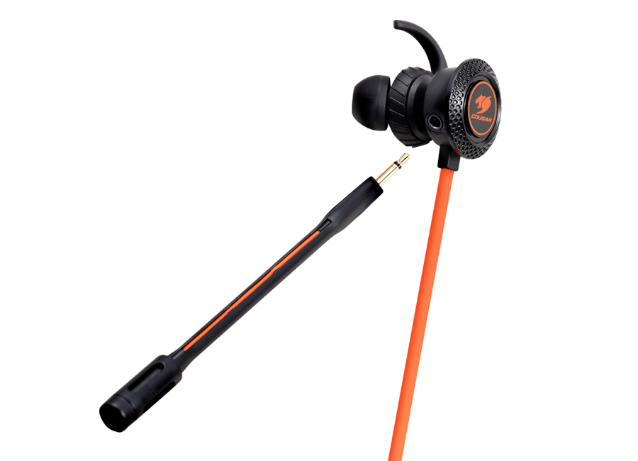 COUGAR megara Headset Wired Ear-hook, In-ear Gaming Black, Orange – image 4