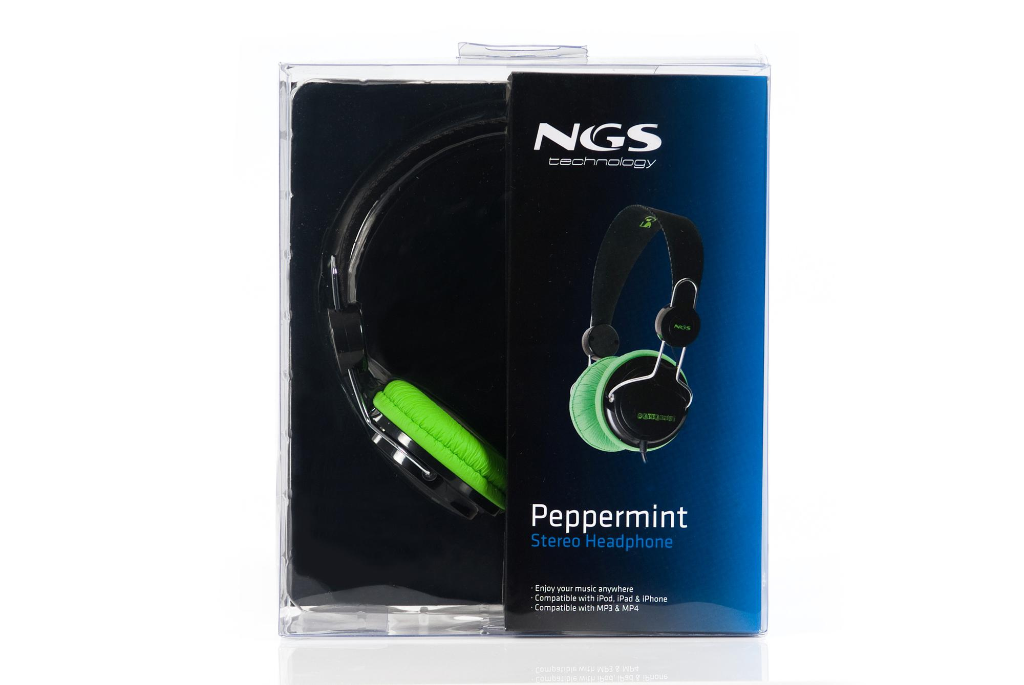 NGS Peppermint Headphones Wired Black, Green – image 7