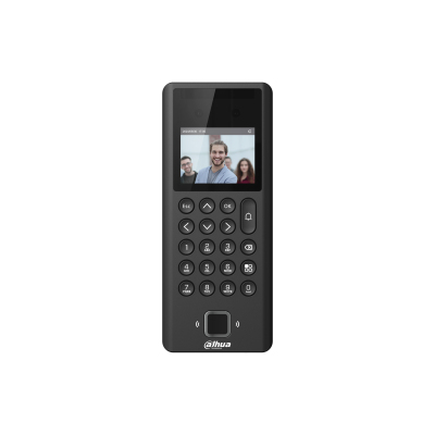 Control de Acceso Dahua ASI3204E - 2.4" - Reconocimiento Facial - Desbloqueo con Tarjeta - Contraseña - Lector de Huella - DHI-ASI3204E
