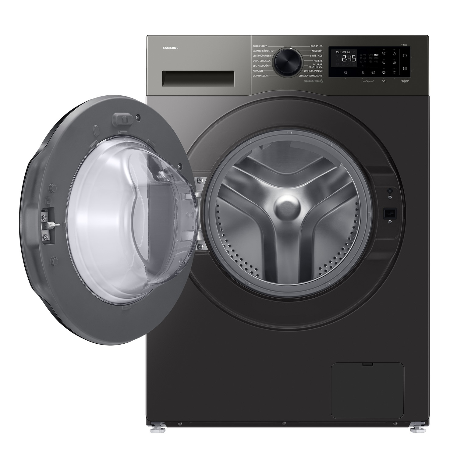 Samsung WD90HG5U34BXEC washer dryer Freestanding Front-load Stainless steel – image 2