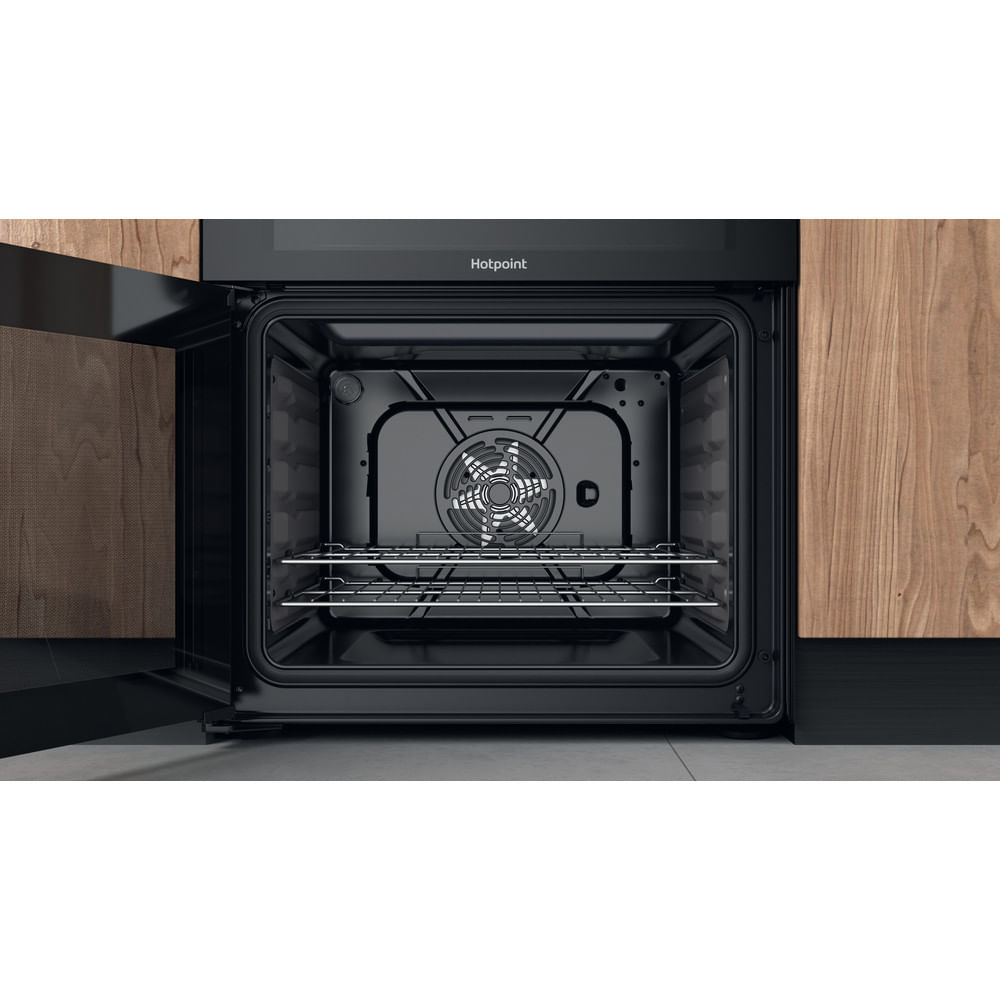 Hotpoint HDM67V92HCB/UK Freestanding cooker Electric Ceramic hob Black – image 9