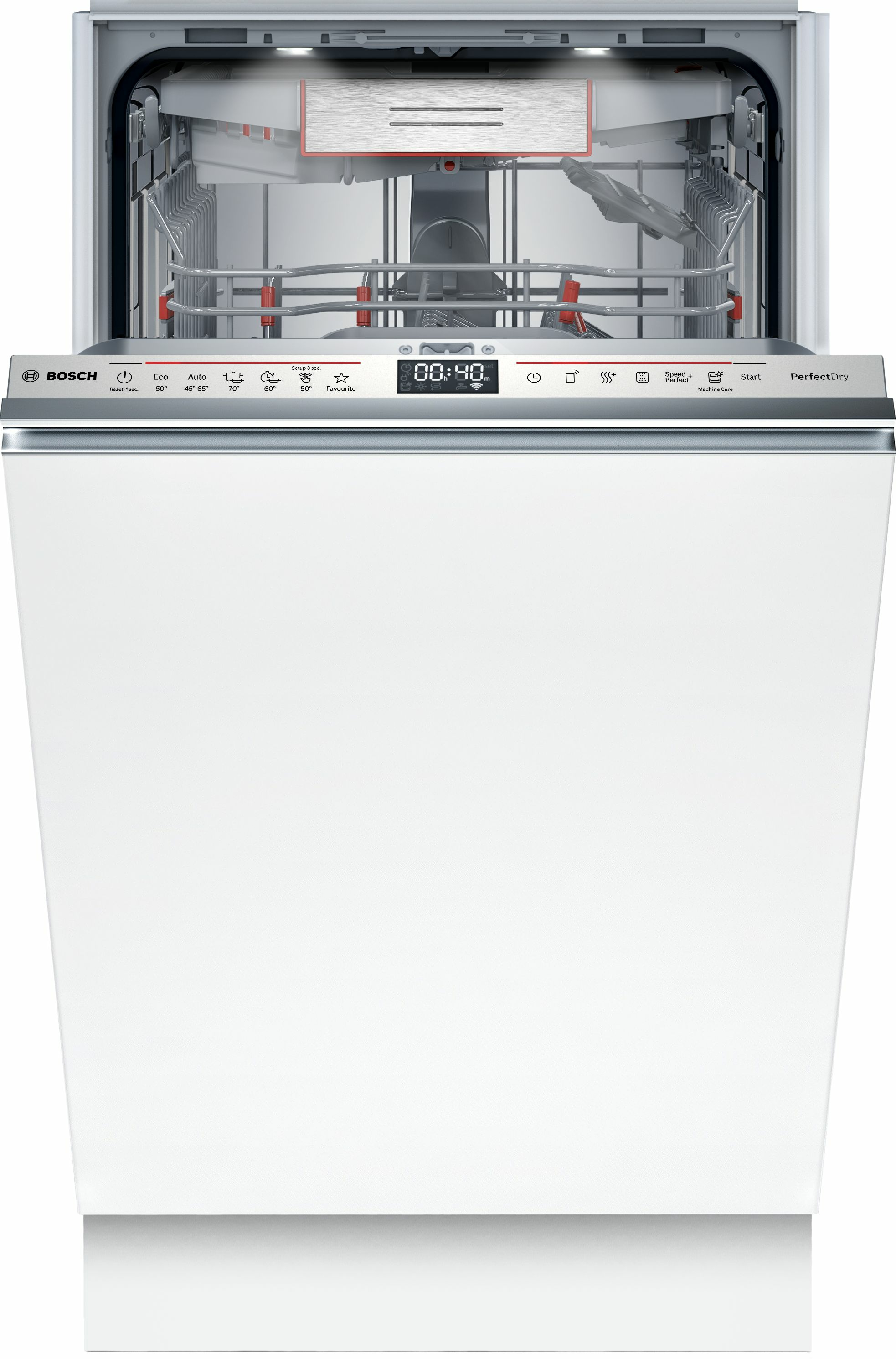 Bosch Serie 6 SPV6YMX08E Lavastoviglie da incasso a scomparsa totale 45 cm Classe B