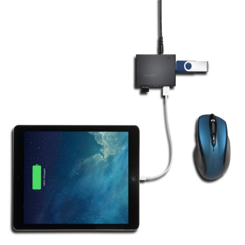 Kensington UH4000C USB 3.0 4-Port Hub & Charger — Black – image 3