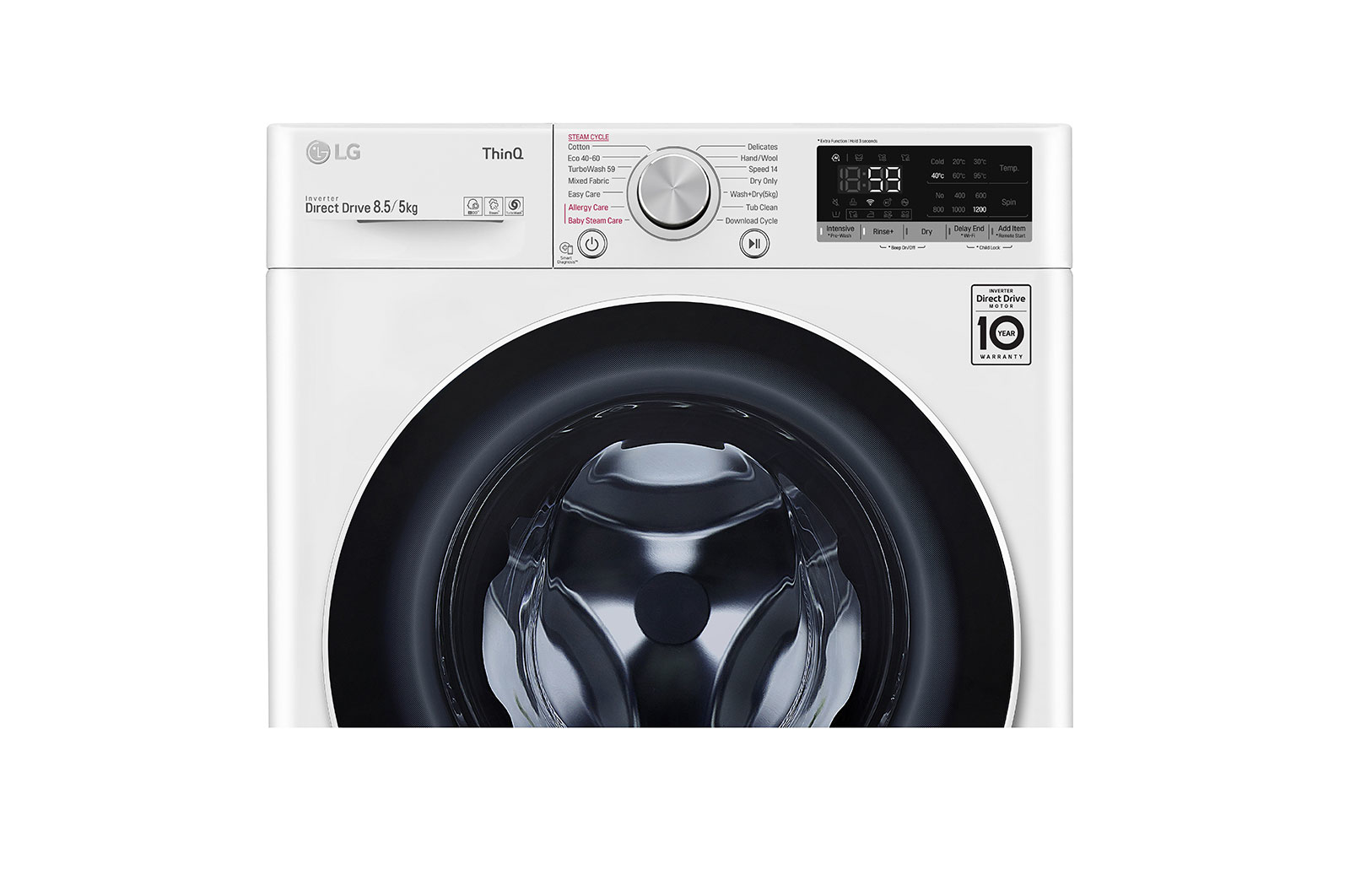 LG F2DV5S8S0 washer dryer Freestanding Front-load White – image 4