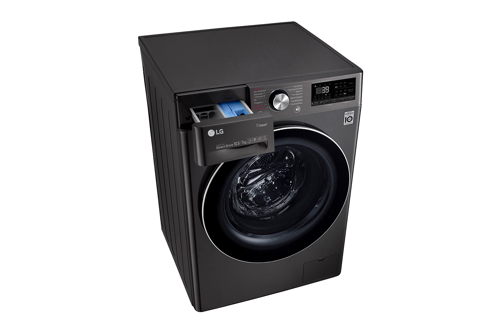 LG V9WD107H2S washer dryer Freestanding Front-load Black – image 9