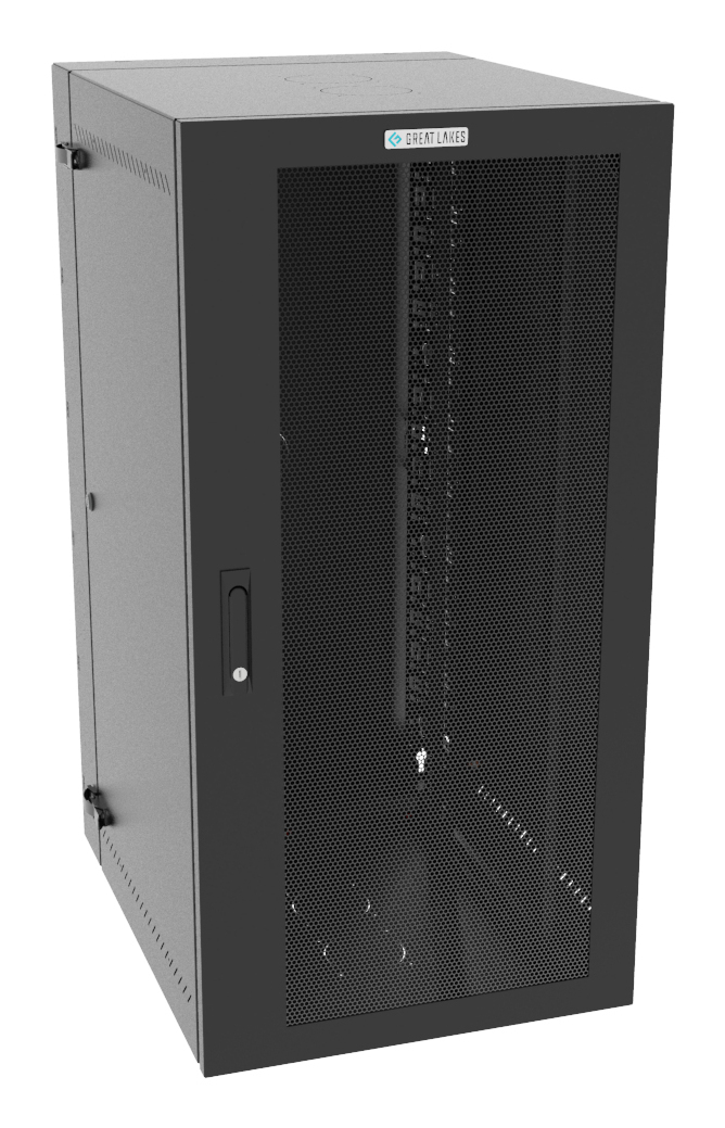 Vertiv VR Rack GL48WMCMM-B-SH-00-CM rack cabinet 25U Wall mounted rack Black – image 1