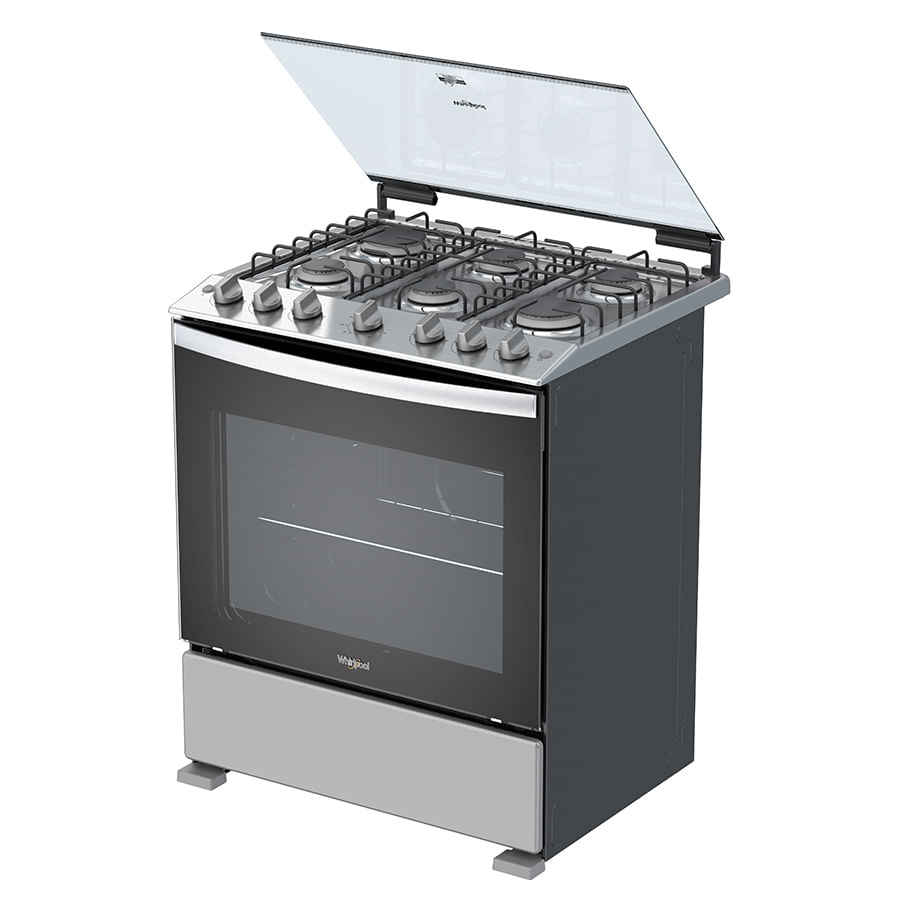 Whirlpool WFR3300D cooker Freestanding cooker Gas Grey – image 9