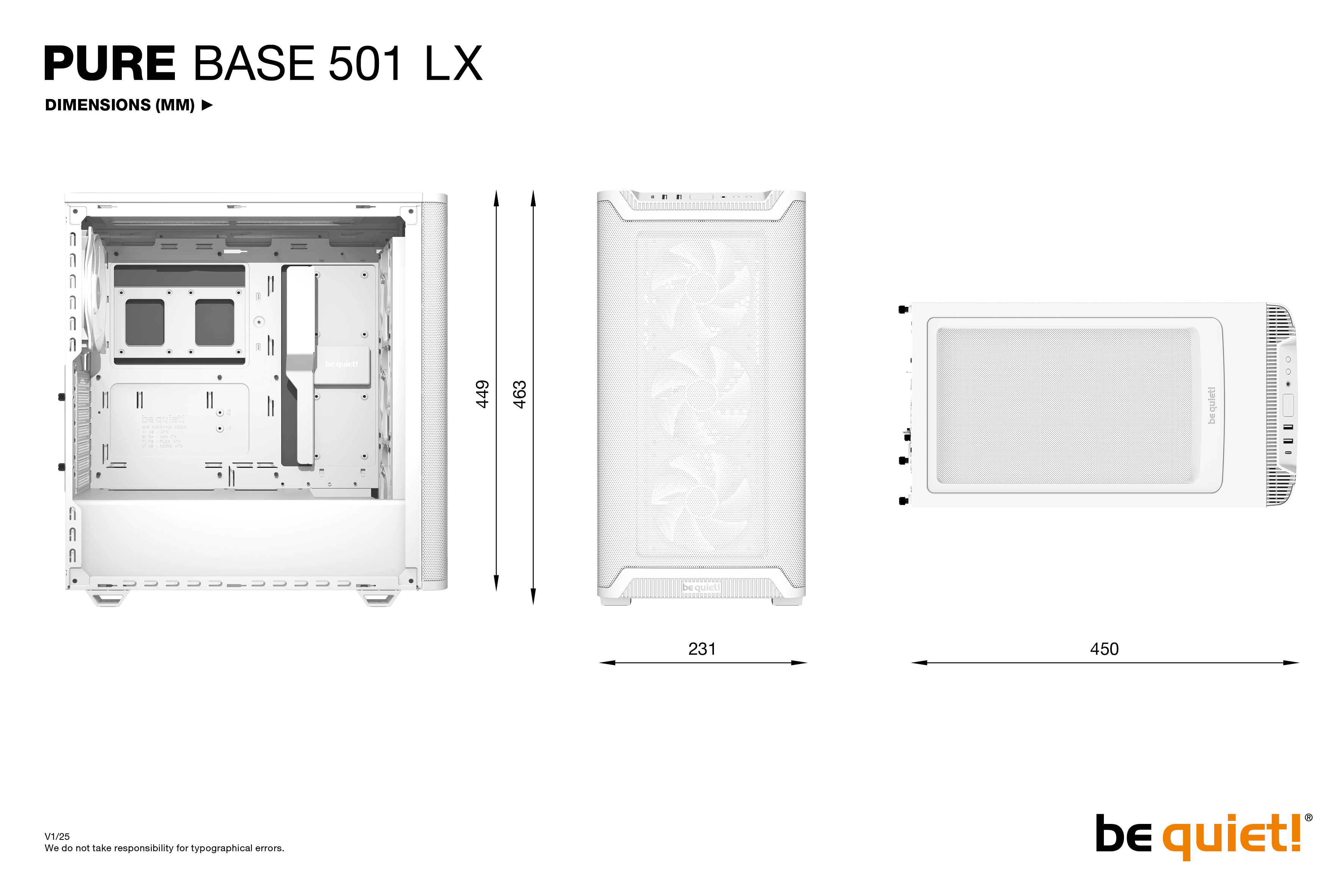 be quiet! Pure Base 501 LX White Midi Tower image 9