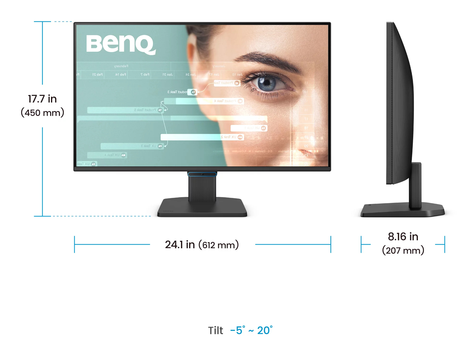 BenQ 27” 1080p FHD Eye-Care Home Office Monitor – image 6