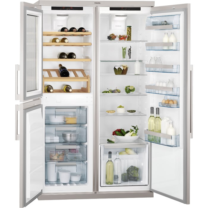 AEG S92700CNM0 side-by-side refrigerator Freestanding