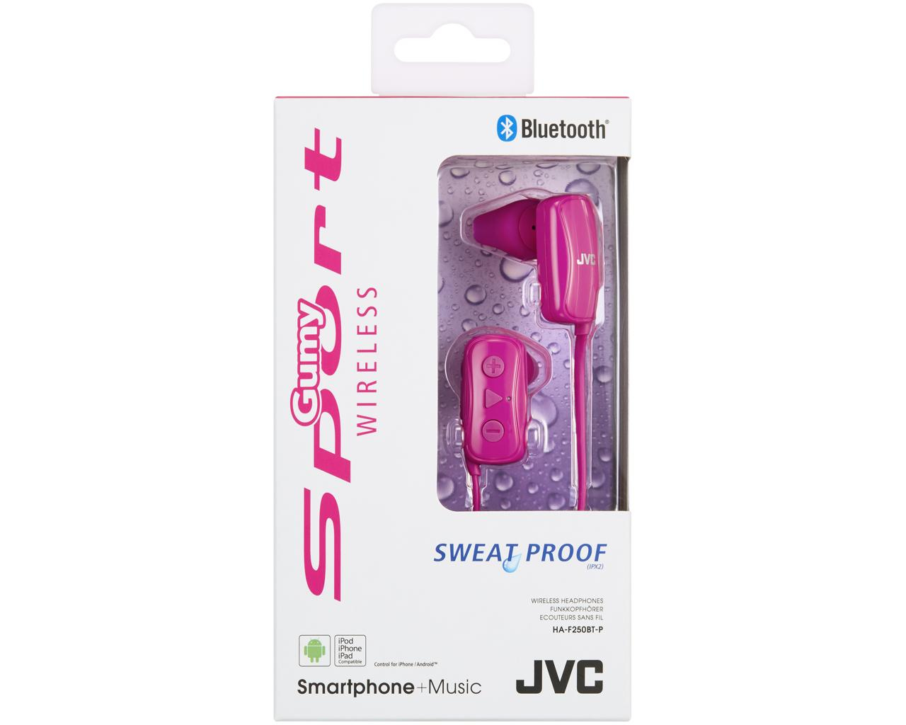 JVC HA-F250BT-P-E headphones/headset Wireless In-ear Sports Bluetooth Pink – image 2
