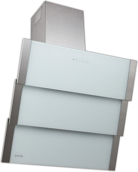 Gorenje DVG600ZW cooker hood Wall-mounted Silver, White 636 m³/h