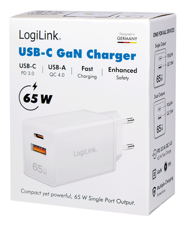 LogiLink PA0371 mobile device charger Universal White AC Fast charging Indoor – image 2