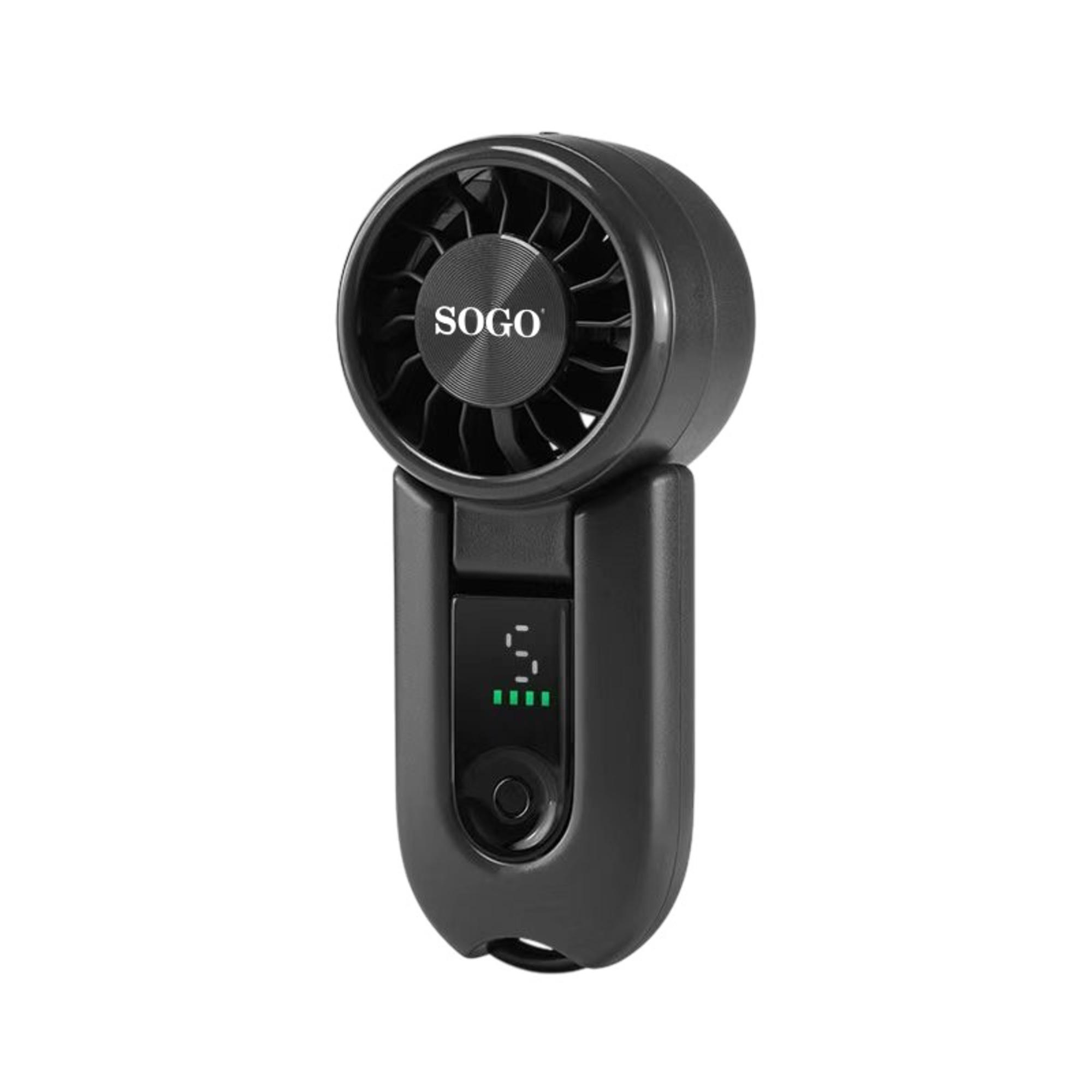 Sogo VEN-SS-21150-B personal handheld mister/fan Black Handheld fan
