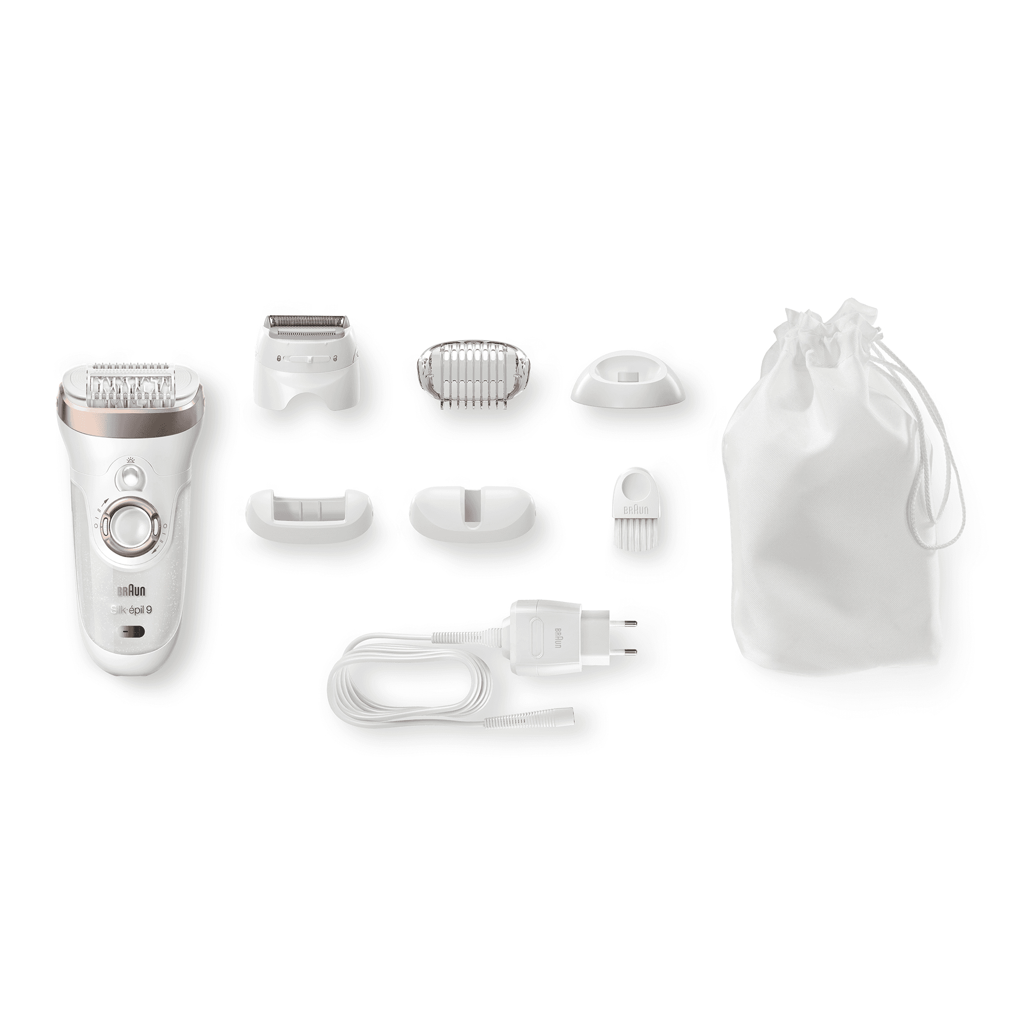 Braun Silk-épil 9 81632070 epilator 40 tweezers Bronze, White – image 4