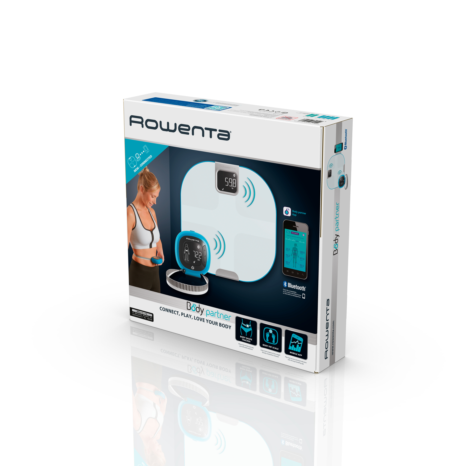 Rowenta YD3096 Oval Black Electronic personal scale – image 5