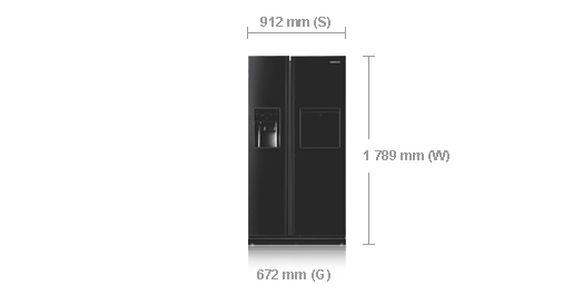 Samsung RSH1PTBP side-by-side refrigerator – image 4