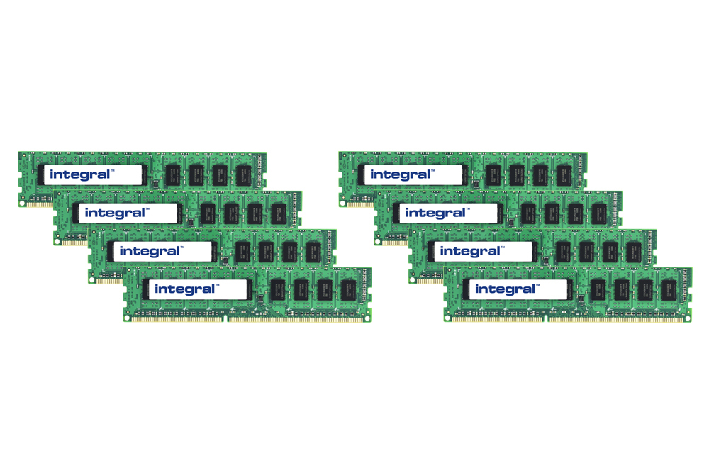 Integral 16GB (8X2GB) PC RAM MODULE DDR3 1600MHz UNBUFFERED ECC DIMM KIT OF 8 EQV. TO QE258AV FOR HP/COMPAQ
