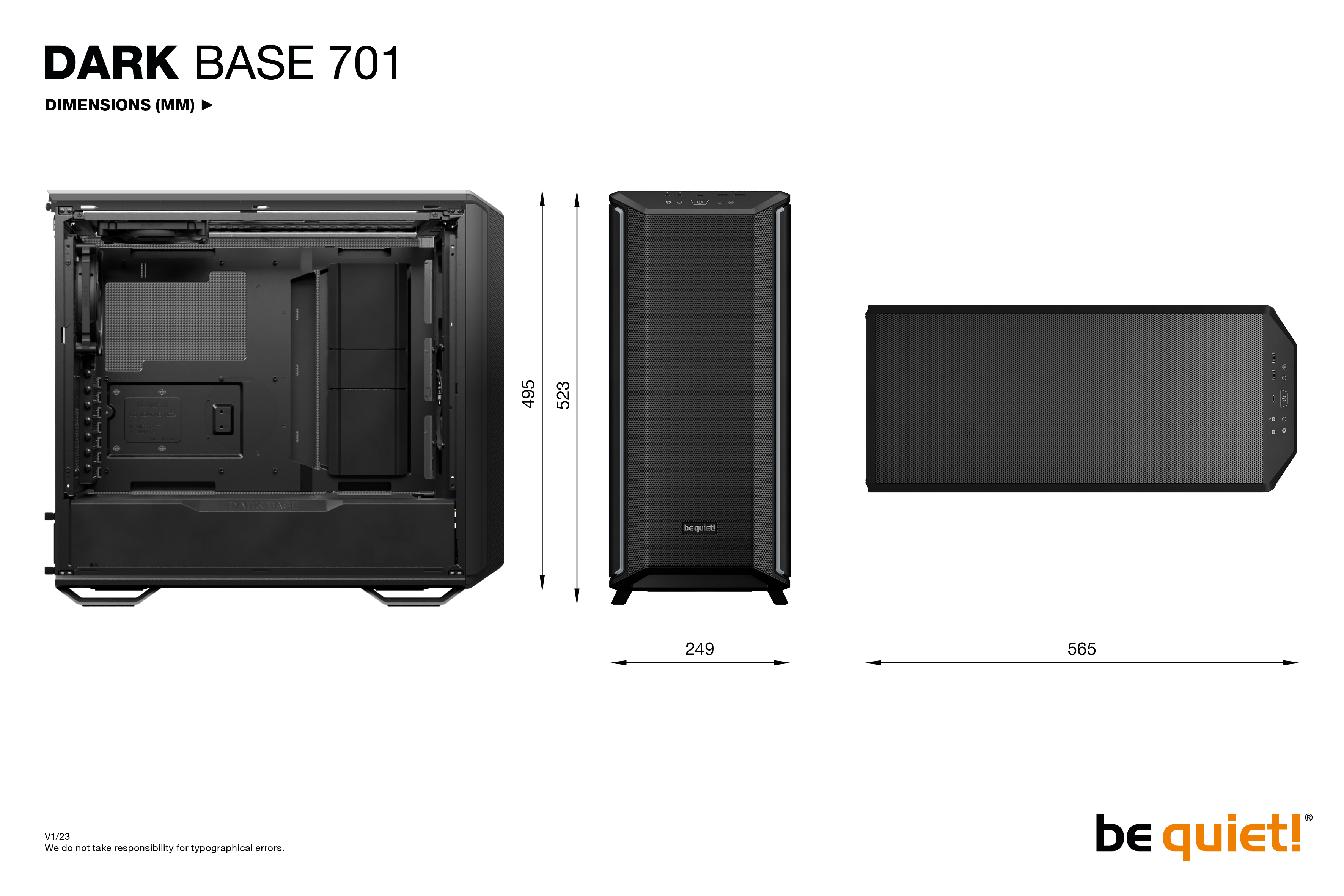 be quiet! Dark Base 701 Black Midi Tower image 12