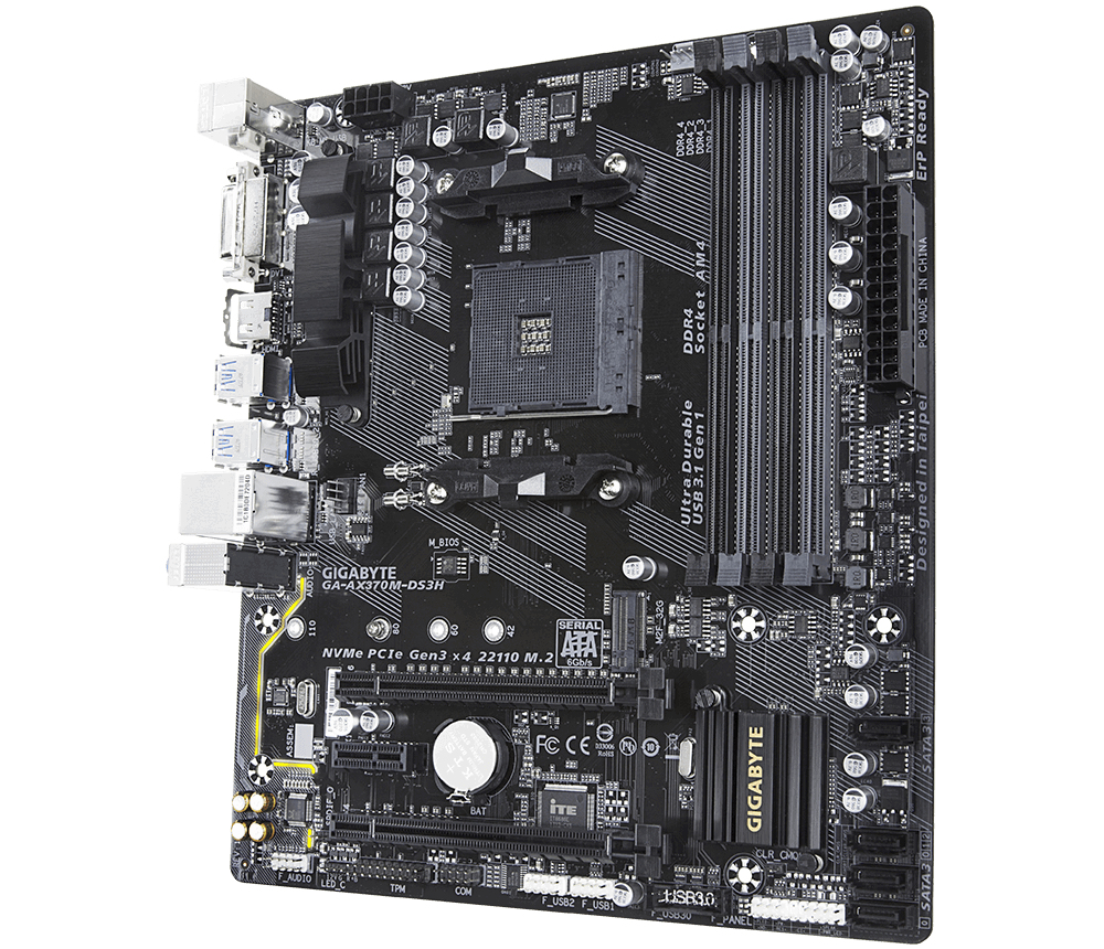 GIGABYTE GA-AX370M-DS3H motherboard AMD X370 Socket AM4 micro ATX – image 5