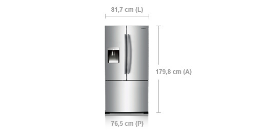 Samsung RF67VBPN side-by-side refrigerator Freestanding Platinum, Stainless steel – image 4