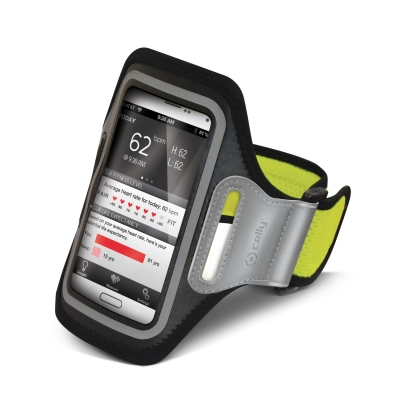 Celly AIRBAND01 mobile phone case Armband case Yellow – image 1