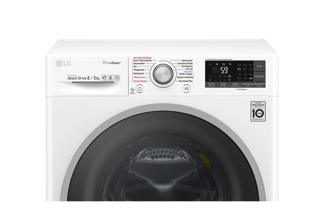 LG F14WD85EH1 washer dryer Freestanding Front-load White – image 4