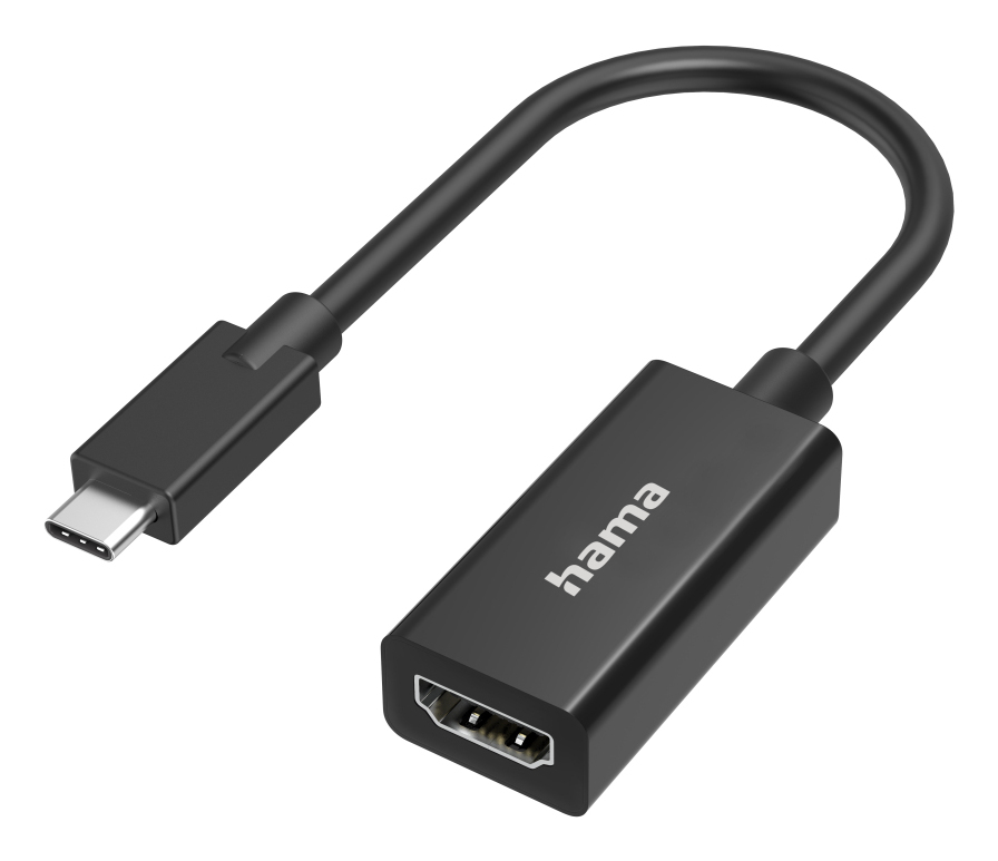 Hama 00300087 USB-C - HDMI Adaptör, Siyah