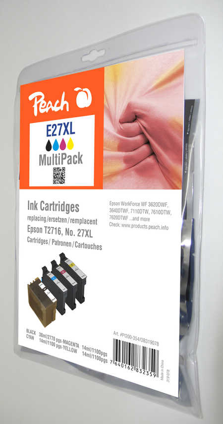 Peach 319078 ink cartridge 4 pc(s) Black, Cyan, Magenta, Yellow