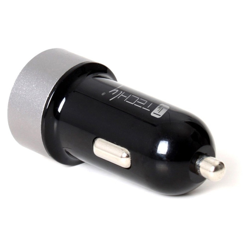 Techly IUSB2-CAR-ADP482 mobile device charger Universal Black, Silver Cigar lighter Auto – image 3