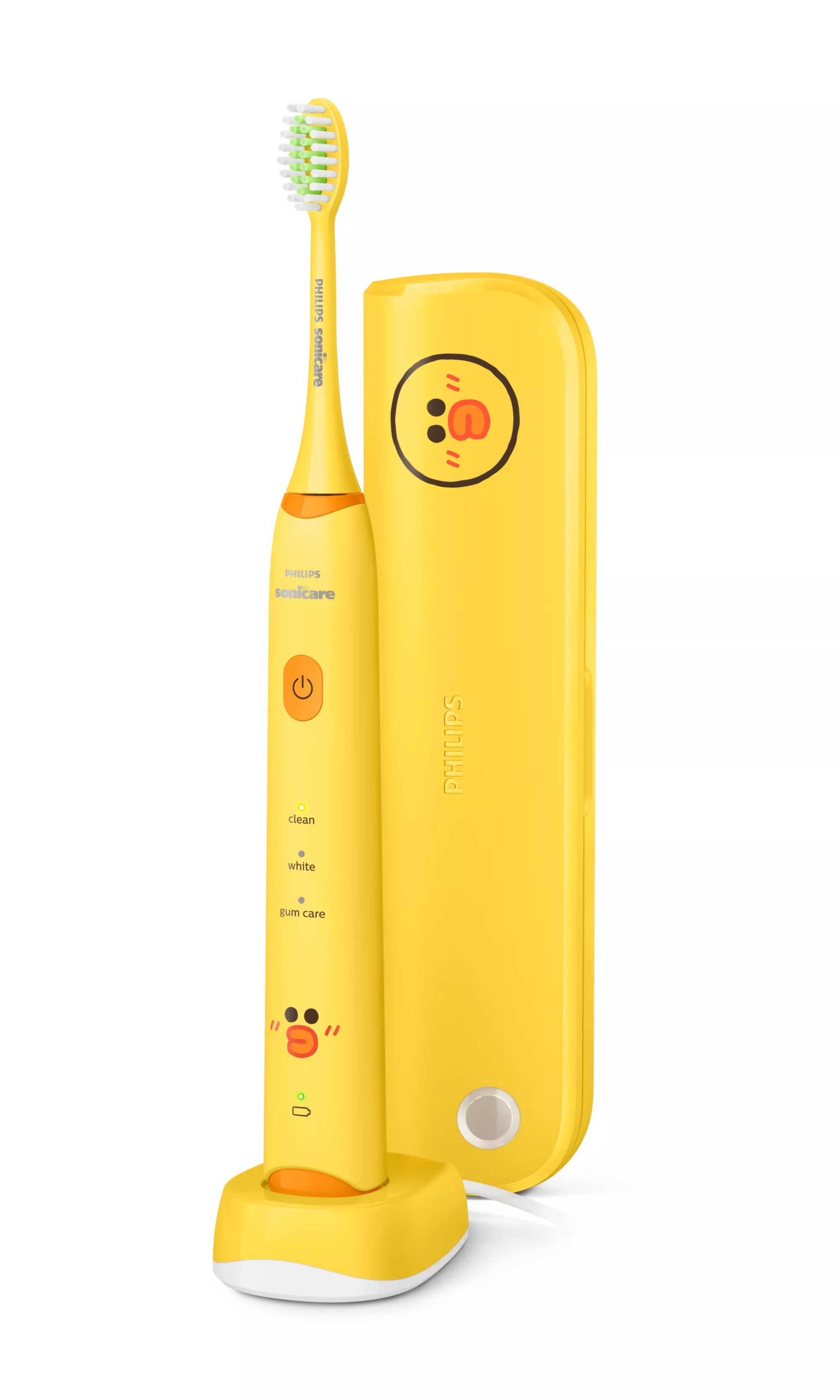 Philips 3800 series HX2482/01 electric toothbrush Child Rotating-oscillating toothbrush Yellow