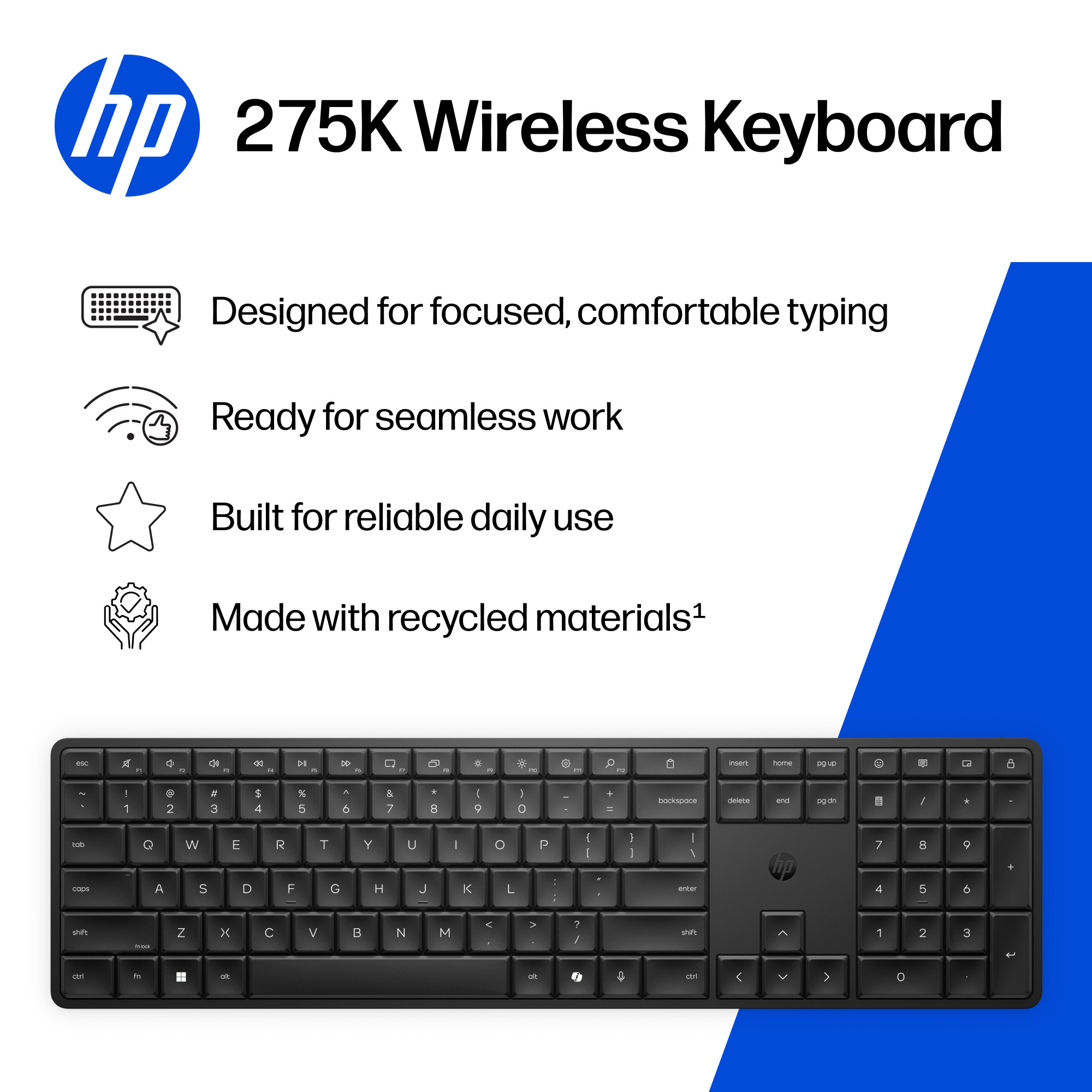 HP 275K Wireless Keyboard – image 3