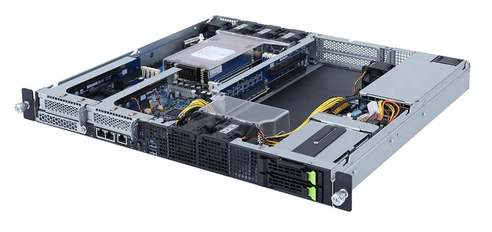 GIGABYTE 6NE152ZE0MR-00 server barebone Socket SP3 Rack (1U) – image 1