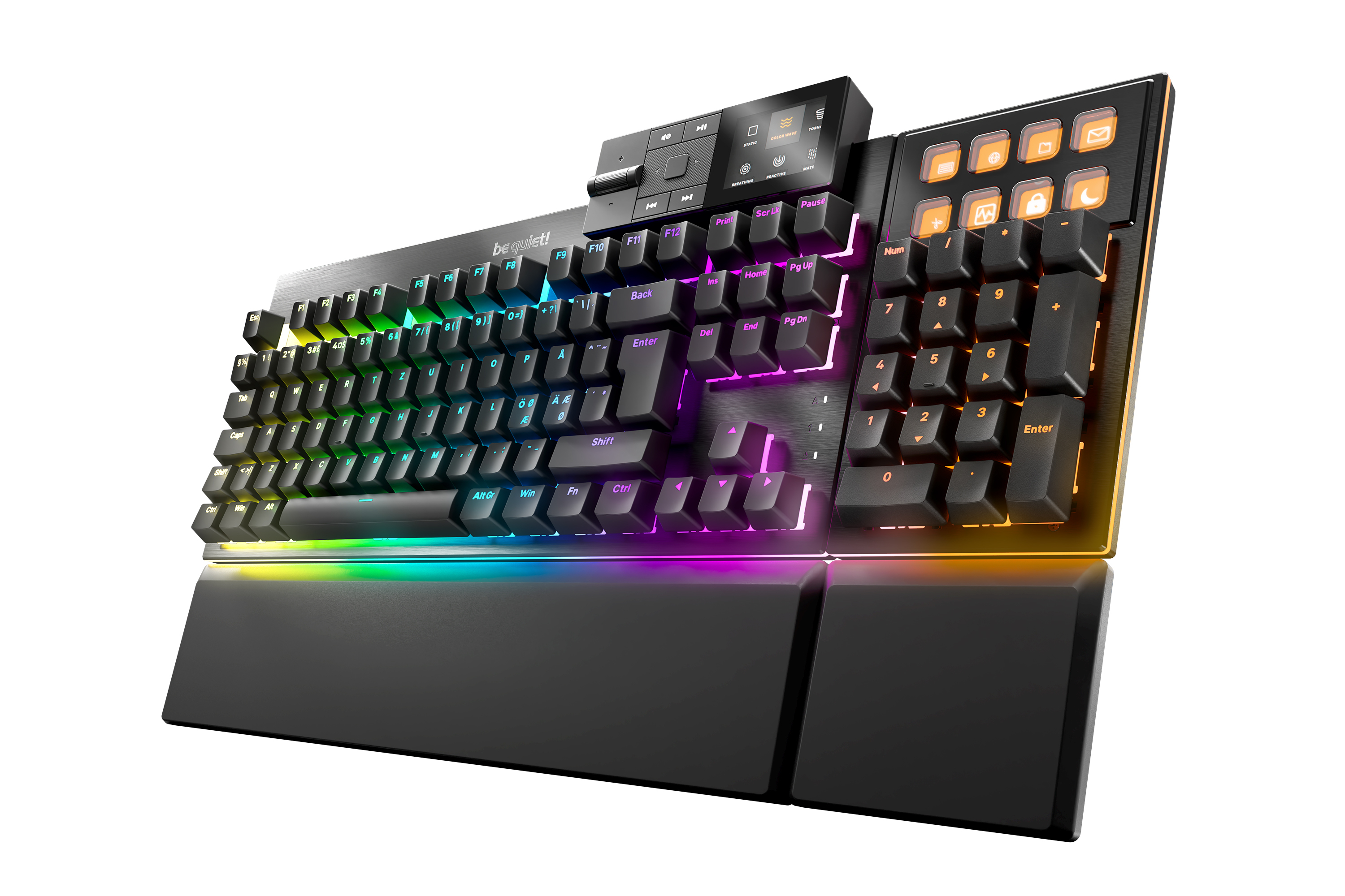 be quiet! Dark Mount Silent Tactile DE ISO tastiera Gaming USB QWERTZ Tedesco Nero