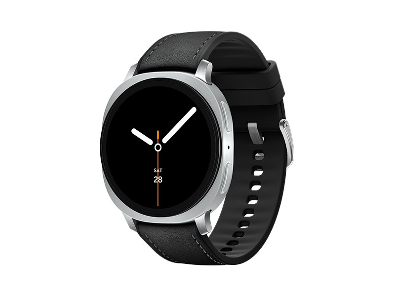 Samsung Galaxy Watch 8, LTE + Bluetooth, 44mm, Sport Band, White, S/M + Hybrid Band, Black – image 1