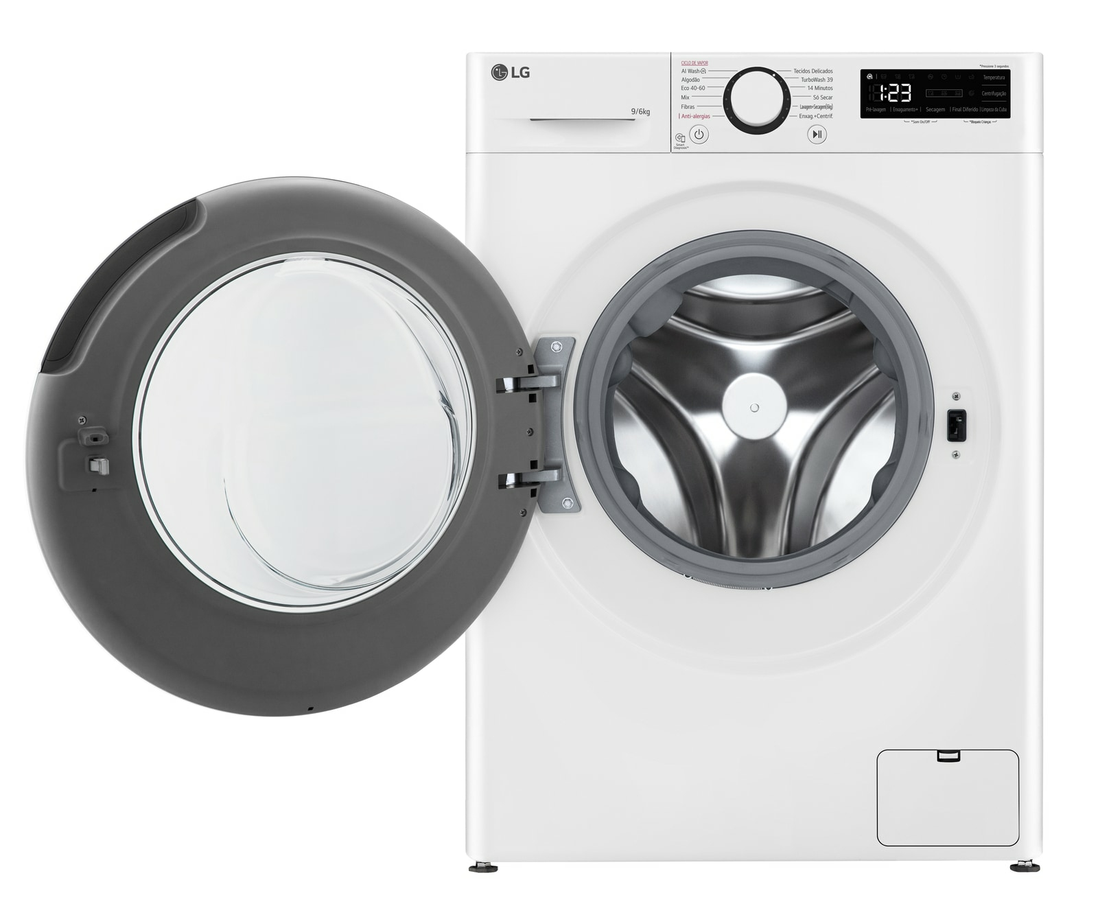 LG F4DR509S6W washer dryer Freestanding Front-load White – image 1