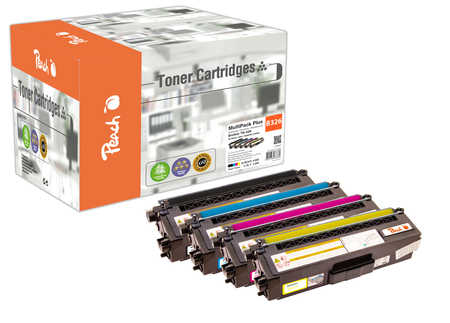 Peach PT841 toner cartridge 5 pc(s) Compatible Black, Cyan, Magenta, Yellow