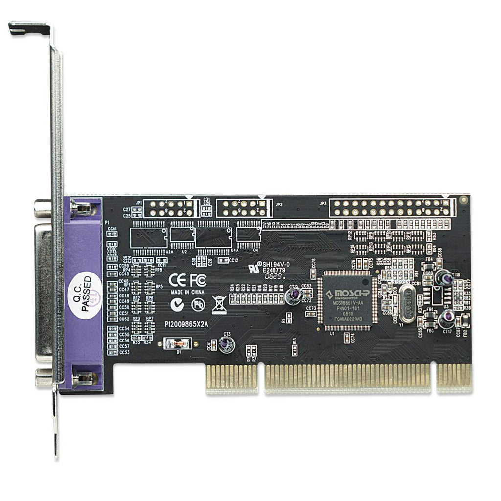 Manhattan PCI Card, 1x Parallel DB25 Port, 1.5 Mbps, low profile bracket included, Supports EPP/ECP/SPP modes and PCI IRQ sharing, Box – image 3