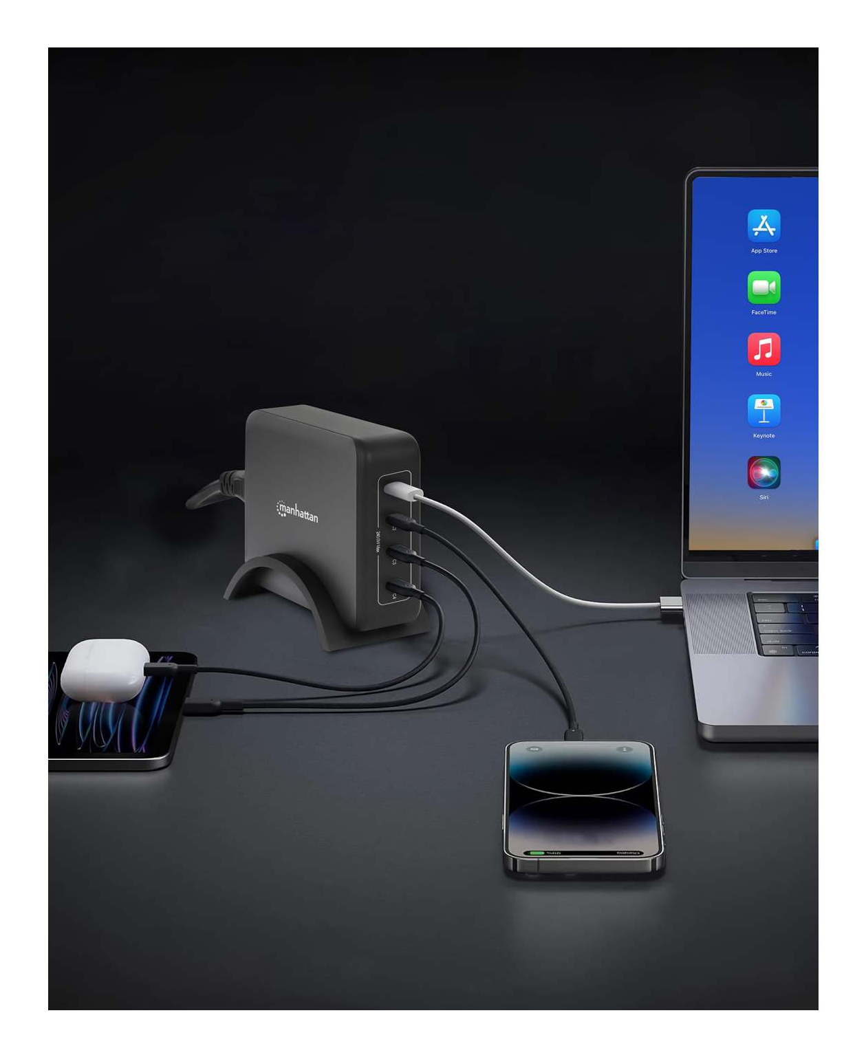 Manhattan 4-Port GaN USB Power Delivery Charging Station – image 3