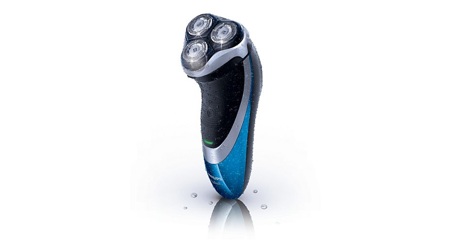 Philips NIVEA AquaTouch AT890/82 men's shaver Trimmer Blue, Silver