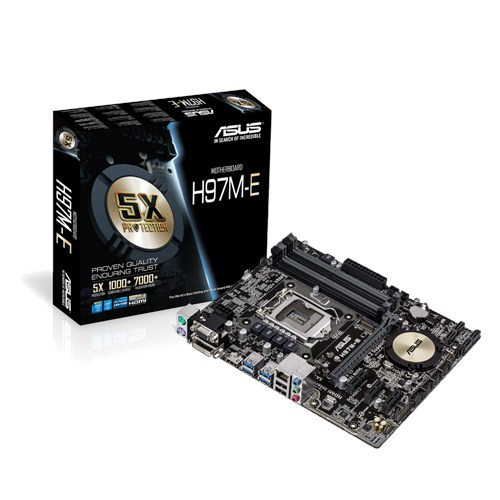 ASUS H97M-E Intel® H97 LGA 1150 (Socket H3) micro ATX – image 1