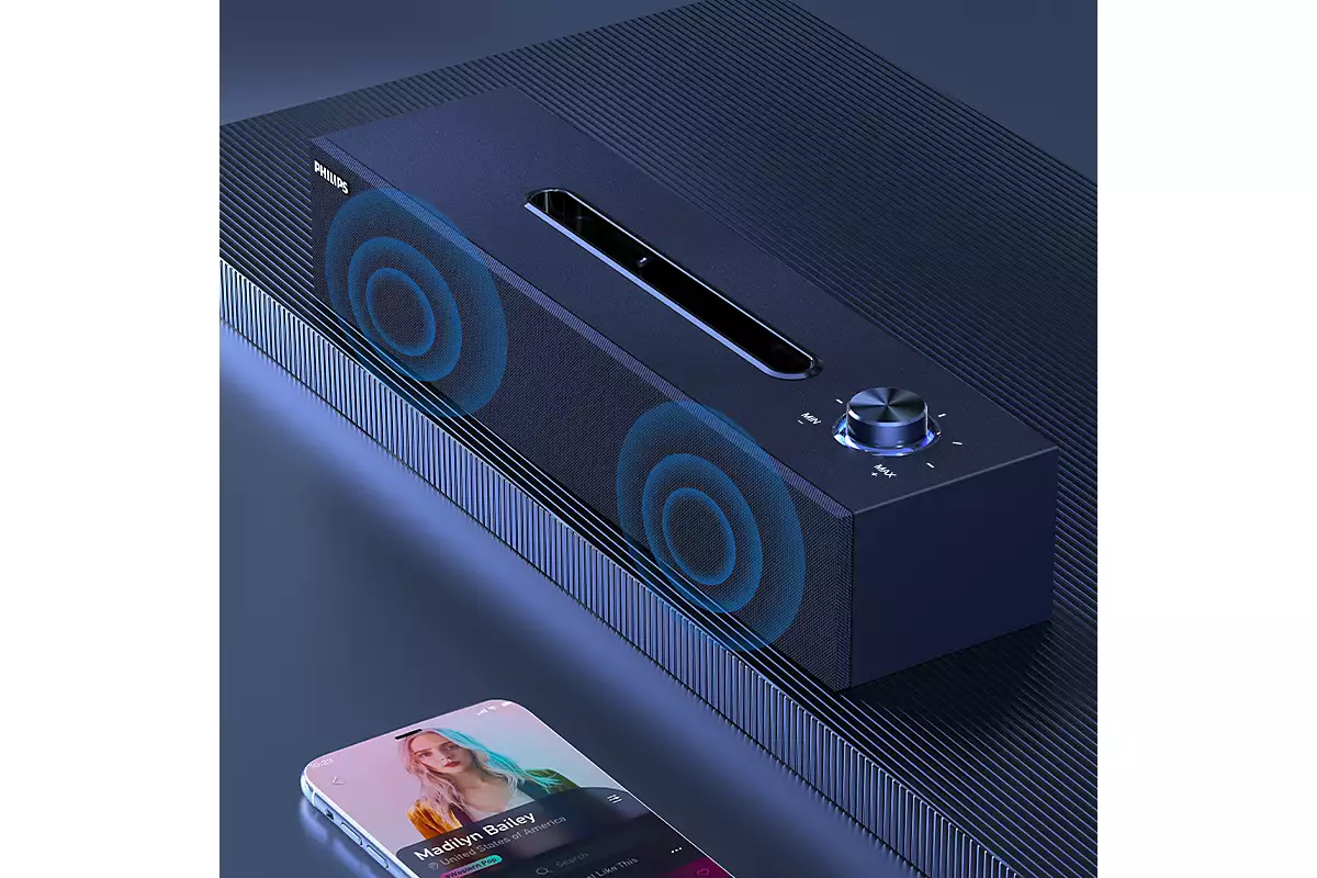 Philips 3000 series SPA3818/97 portable/party speaker Stereo portable speaker Black – image 2