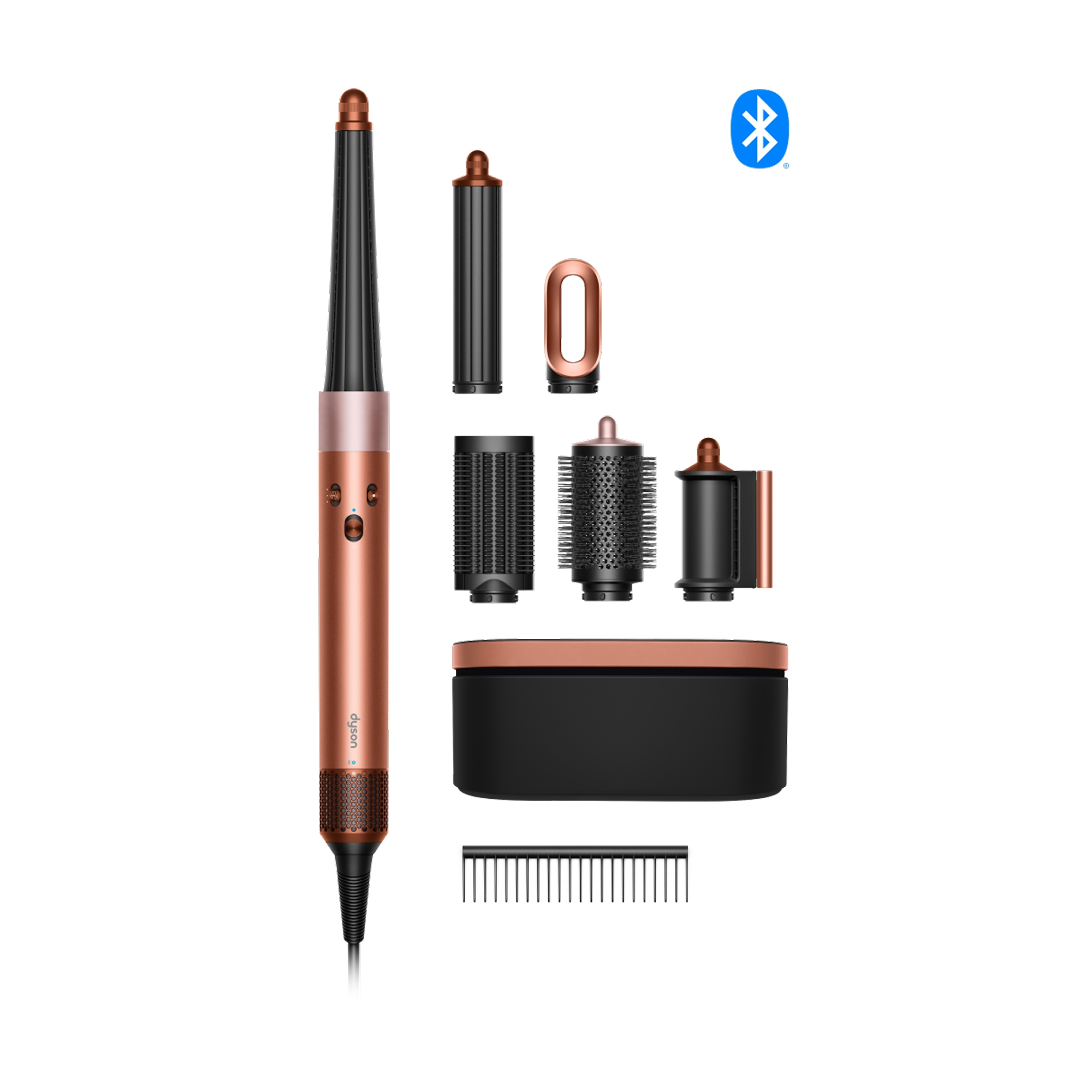 Dyson Airwrap ID Straight + Wavy Multistyler Warm Black, Rose gold
