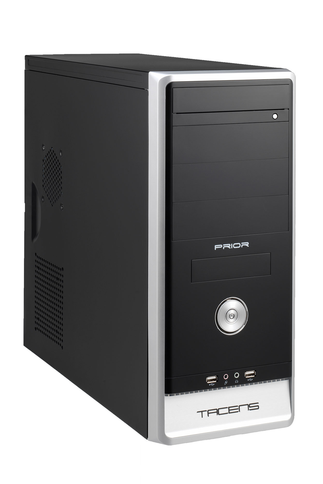 Tacens PRIOR Midi Tower Black, Silver