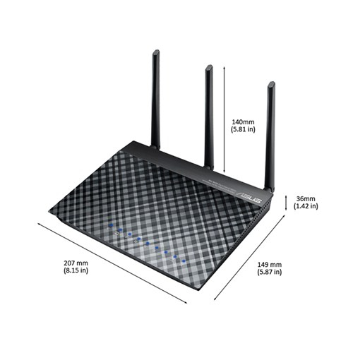 ASUS DSL-N55U_C1 wireless router Fast Ethernet Dual-band (2.4 GHz – image 6