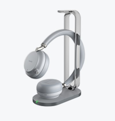 Yealink BH72-MS-STAND-GREY-C headphones/headset Wireless Head-band Office/Call center USB Type-C Bluetooth Charging stand